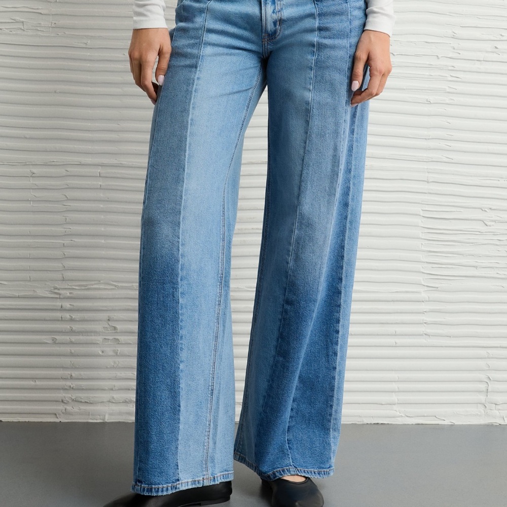 American Eagle Stretch Patchwork Low Rise Ultra W… - image 2